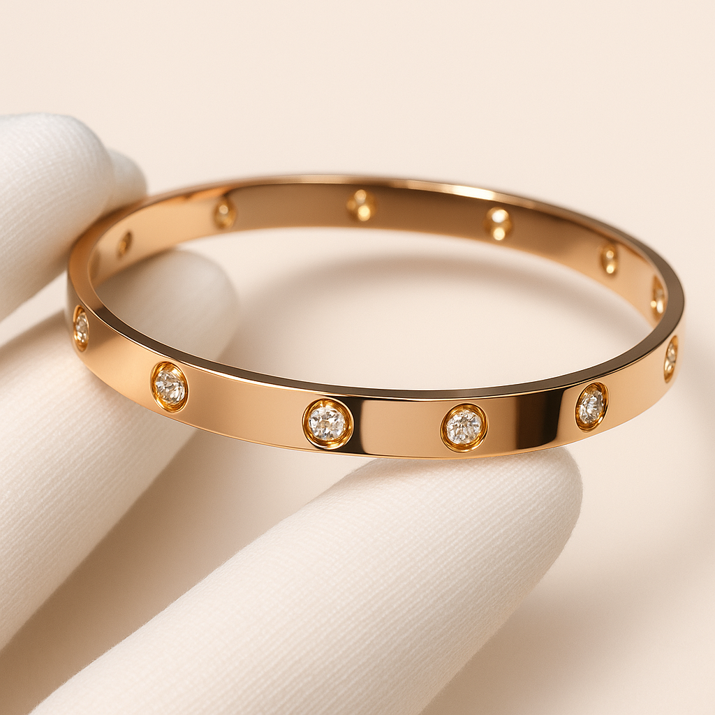 FINET Luxury Bracelet with Zirconia