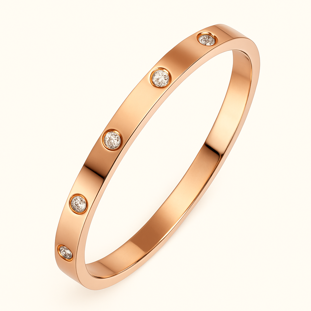 FINET Luxury Bracelet with Zirconia